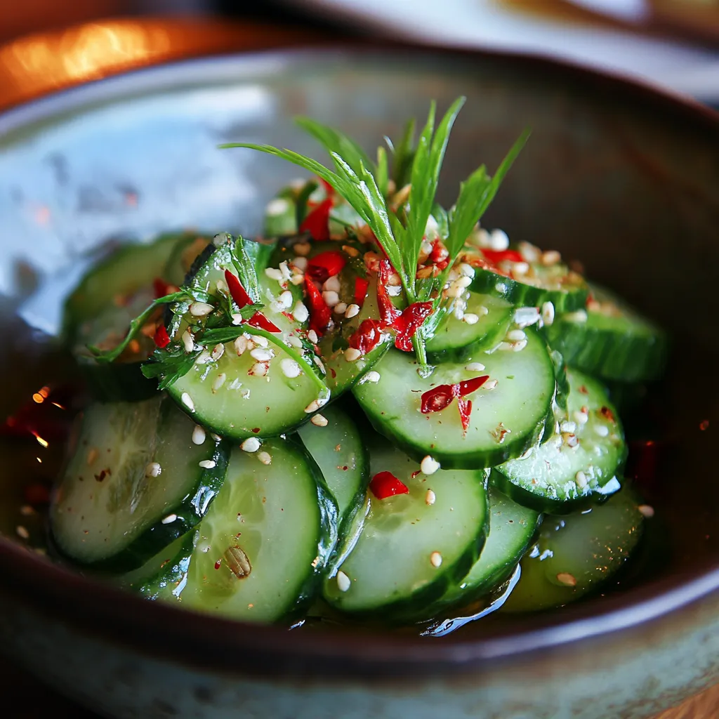 Quick Easy Authentic Asian Cucumber Salad Recipe