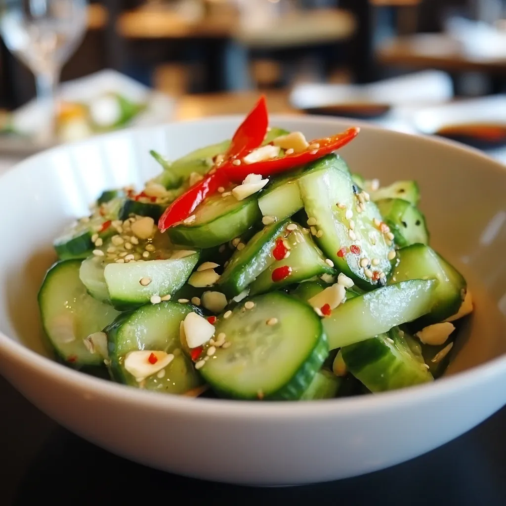 Quick Easy Authentic Asian Cucumber Salad Recipe
