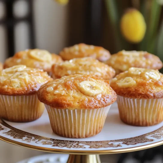 Banana Cream Cheese Muffins