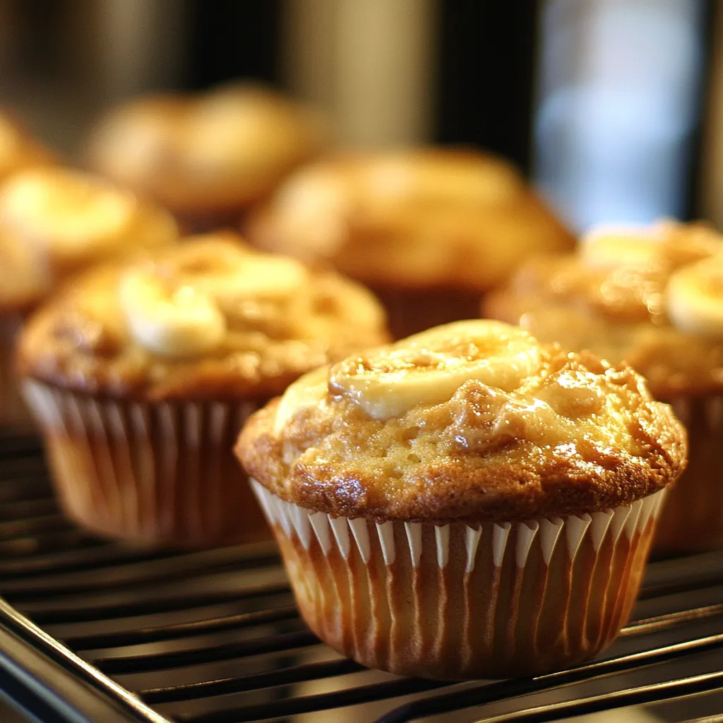 Banana Cream Cheese Muffins