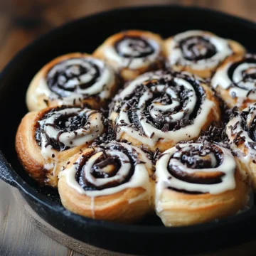 Cookies and Cream Cinnamon Rolls
