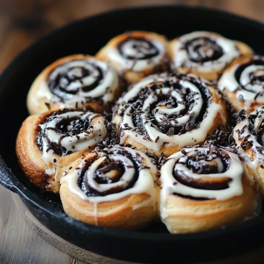 Cookies and Cream Cinnamon Rolls